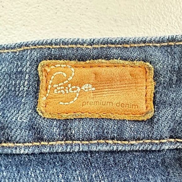 Paige Cloverdale Jeans Womens 28 Boot Cut Low Rise Stretch Denim Boho 28x33 USA - Picture 6 of 8